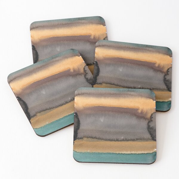Item preview, Earthy tones abstract watercolour painting designed and sold by SJAPhoto.