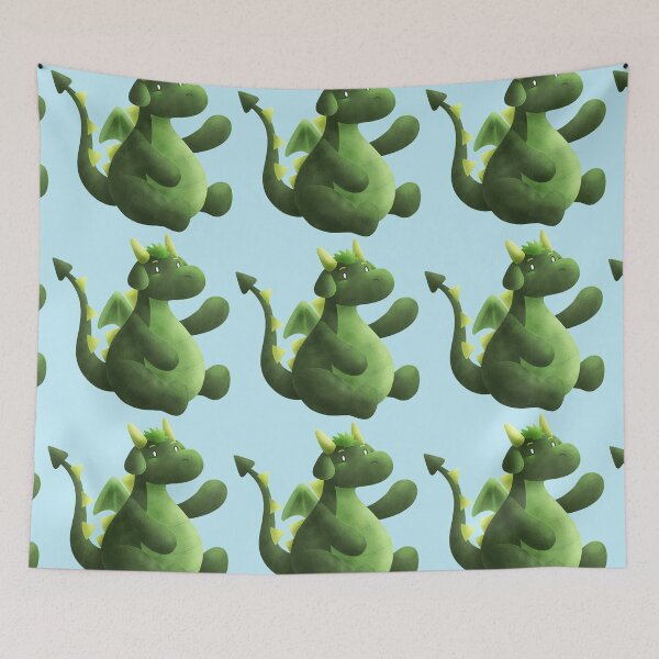 Item preview, Green Adult Kawaii Dragon - No Background designed and sold by ChiisaYanagi.
