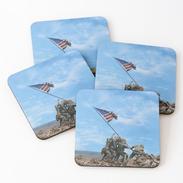 Item preview, US Marines raising the U.S. flag on Mount Suribachi, Battle of Iwo Jima, 1945 designed and sold by Marina Amaral.
