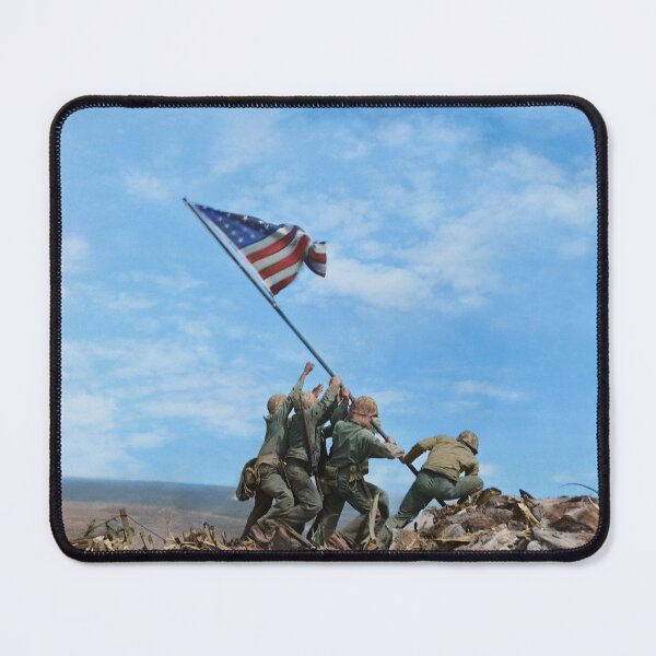 Item preview, US Marines raising the U.S. flag on Mount Suribachi, Battle of Iwo Jima, 1945 designed and sold by Marina Amaral.