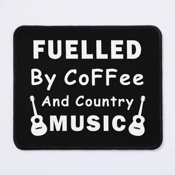 Item preview, Fuelled By Coffee And Country Music, Coffee And Guitar Lovers Gift designed and sold by Graphicista.