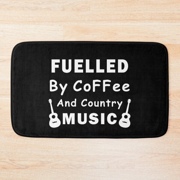 Item preview, Fuelled By Coffee And Country Music, Coffee And Guitar Lovers Gift designed and sold by Graphicista.