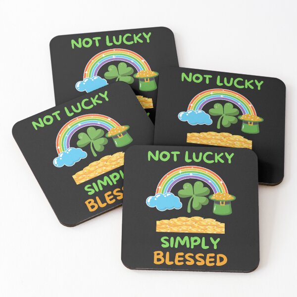 Item preview, Not Lucky Simply Blessed designed and sold by BhavyaBathla.