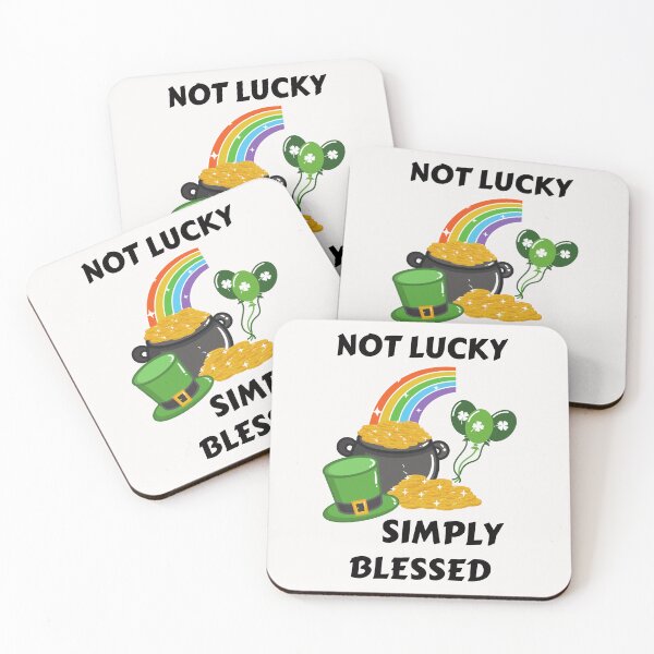 Item preview, Not Lucky Simply Blessed designed and sold by BhavyaBathla.