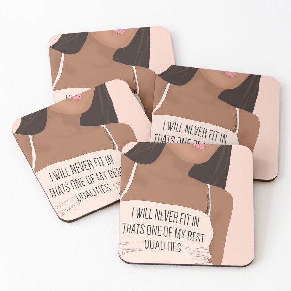 Item preview, I will never fit in that's one of my best qualities - positive vibes quote designed and sold by 50shades-of-gv.