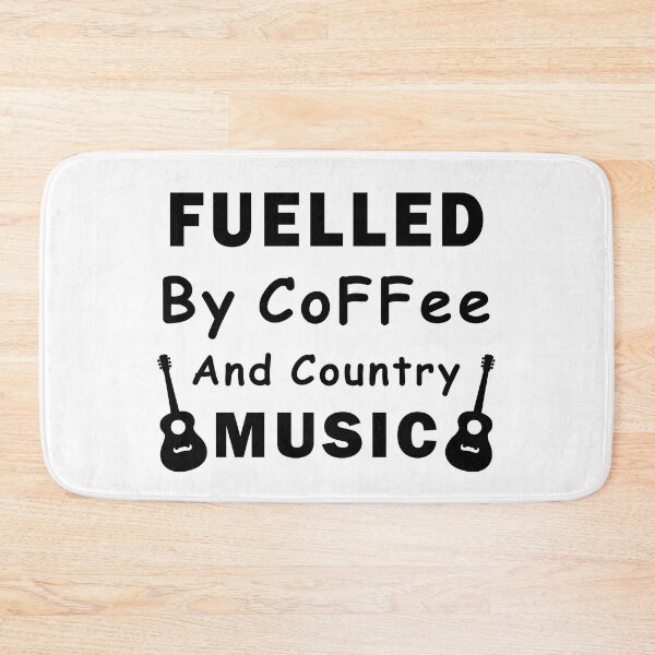 Item preview, Fuelled By Coffee And Country Music, Coffee And Guitar Lovers Gift designed and sold by Graphicista.
