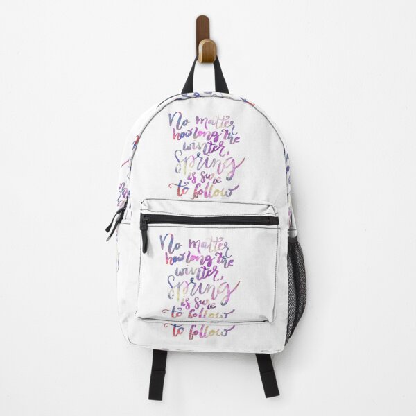 Item preview, No matter how long the winter, spring is sure to follow motivational Quote designed and sold by ManifestoDesign.