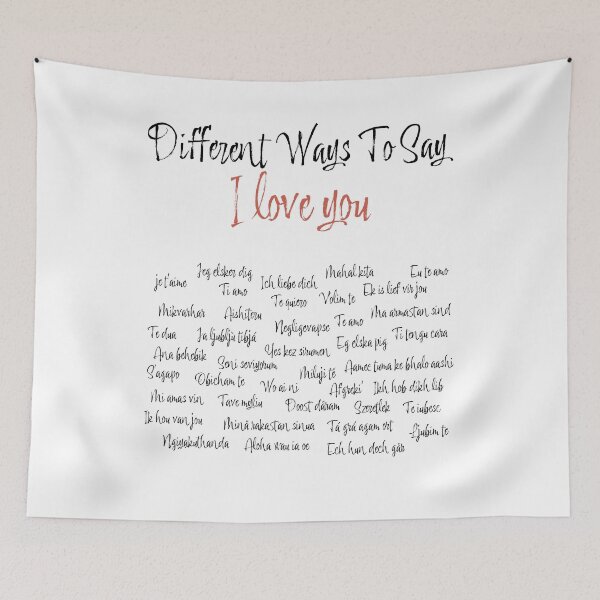 Item preview, Different Ways To Say I LOVE YOU Different Languages designed and sold by ShopiDentistry.
