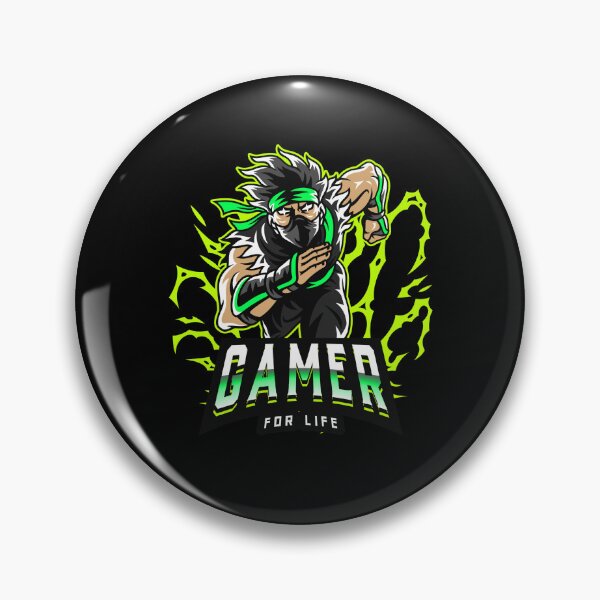 Item preview, Gamer for Life with Cool Ninja Warrior designed and sold by PRIVARSHU.