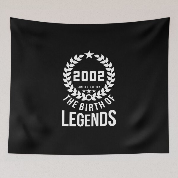 Item preview, Born 2002 - 20th - Legends Birthday - Vintage 2002 designed and sold by vooART.