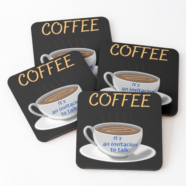 Item preview, COFFEE invitacion to talk  designed and sold by bob-design1.
