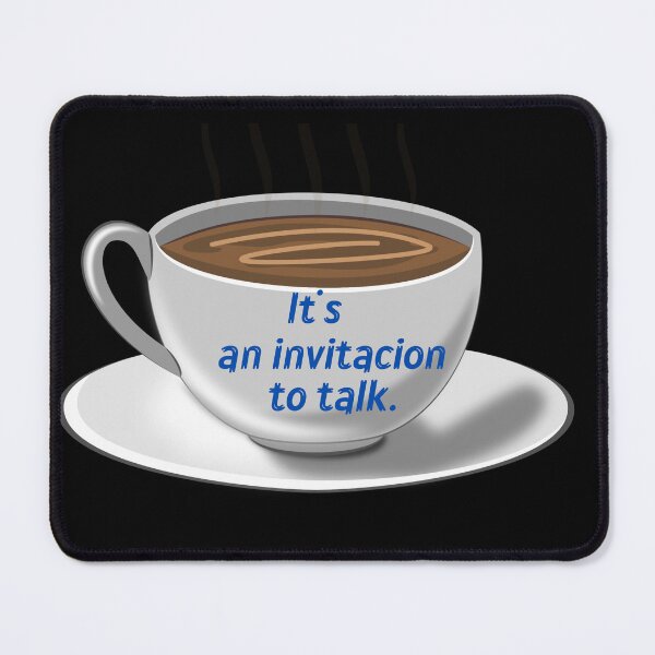 Item preview, COFFEE invitacion to talk  designed and sold by bob-design1.