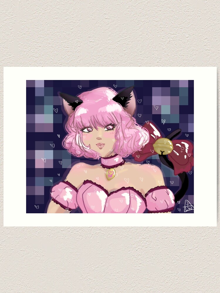 Mew Ichigo Tokyo Mew Mew Cutie Pie Art Print By Bitterbabes Redbubble