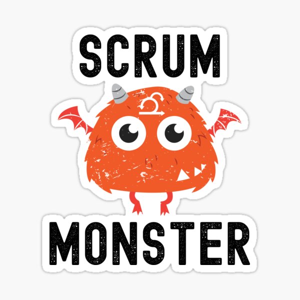 Item preview, Agile Scrum Monster designed and sold by DAFIN.