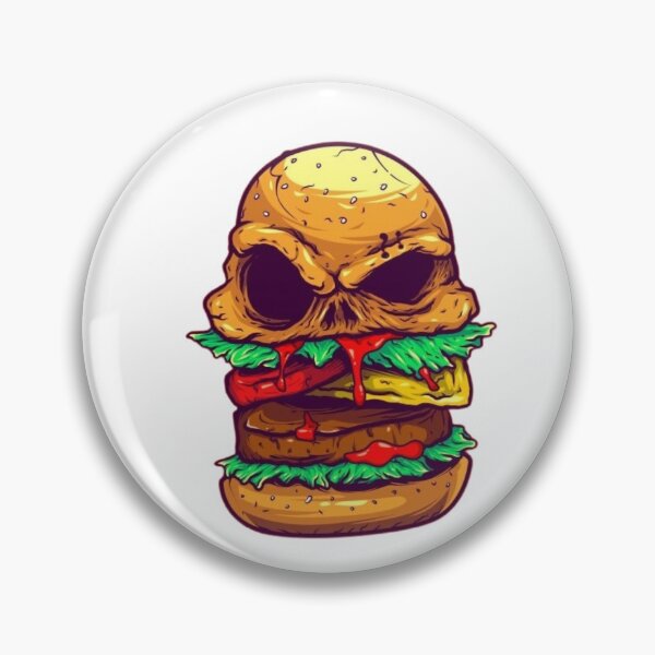 Item preview, Skull Burger designed and sold by TrendyLuxShop.