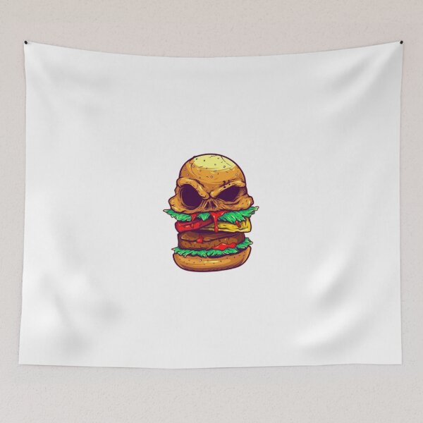 Item preview, Skull Burger designed and sold by TrendyLuxShop.