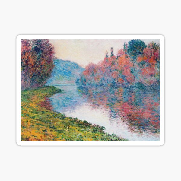 Vista previa del artículo con la obra «Claude Monet - Banks Of The Seine en Jenfosse Clear Weather», diseñado y vendido por artcenter.