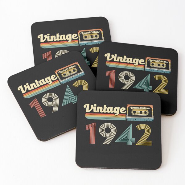 Item preview, vintage 1942 limited edition cassette - 80th Birthday Grandpa Gift designed and sold by Majesticoo.