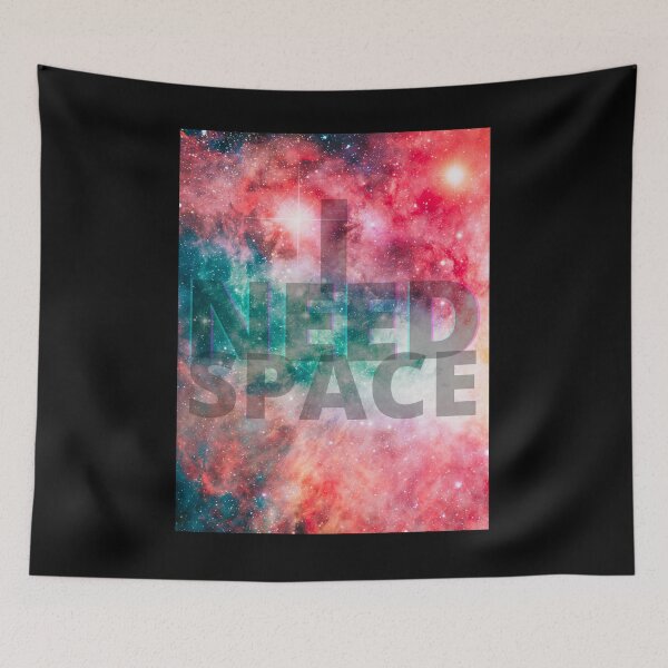 Item preview, I Need Space - Pink, Orange, Teal Galaxy  designed and sold by Quirkdom.
