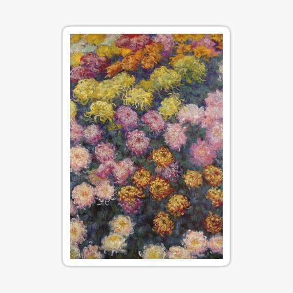 Vista previa del artículo con la obra «Claude Monet - Cama de crisantemos», diseñado y vendido por artcenter.