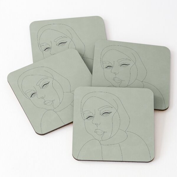 Item preview, Minimal Line Art - Hijab Woman 1 designed and sold by technicolorable_art.