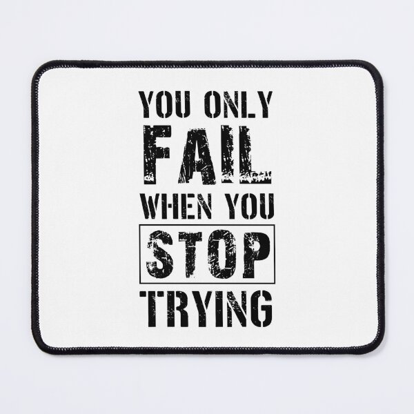 Item preview, Funny Workout, You Only Fail When You Stop Trying, Gift For Bodybuilding, Weightlifting, Powerlifting, Crossfit, WOD, Fitness, Cute Gym, sarcastic Rude Offended saying, boyfriend girlfriend designed and sold by joygift369.