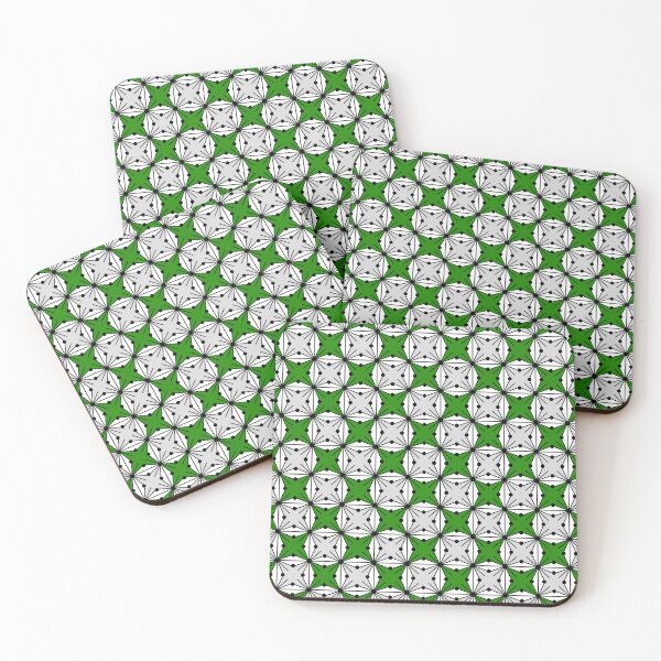Item preview, Abstract geometric pattern - green and gray. designed and sold by K.S ART.