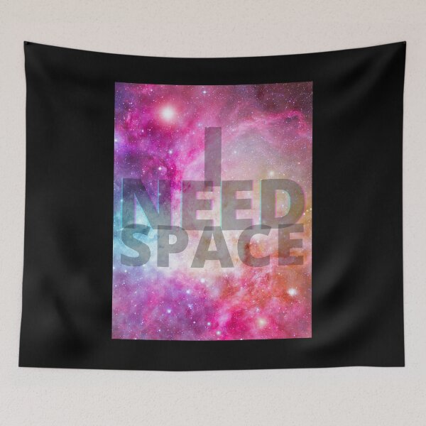 Item preview, I Need Space - Vibrant Rainbow Galaxy designed and sold by Quirkdom.