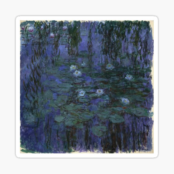 Vista previa del artículo con la obra «Claude Monet - lirios de agua azul (1916 - 1919)», diseñado y vendido por artcenter.