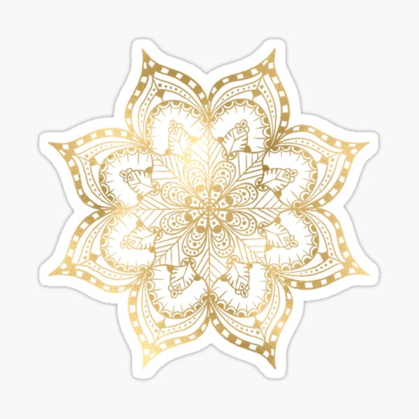 "Gold Mandala 03" Sticker for Sale by sotoxjcjoseph Redbubble