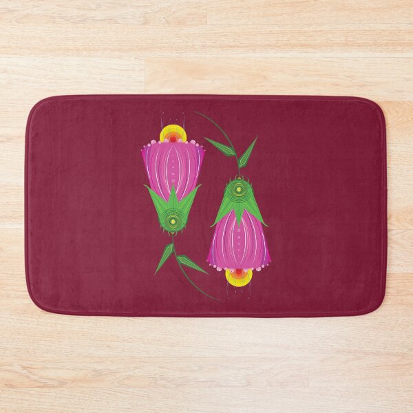Item preview, Pink Bell Flowers - Claret designed and sold by Elisa Yinh Creative.