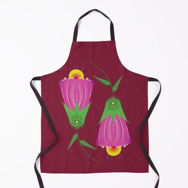 Item preview, Pink Bell Flowers - Claret designed and sold by Elisa Yinh Creative.