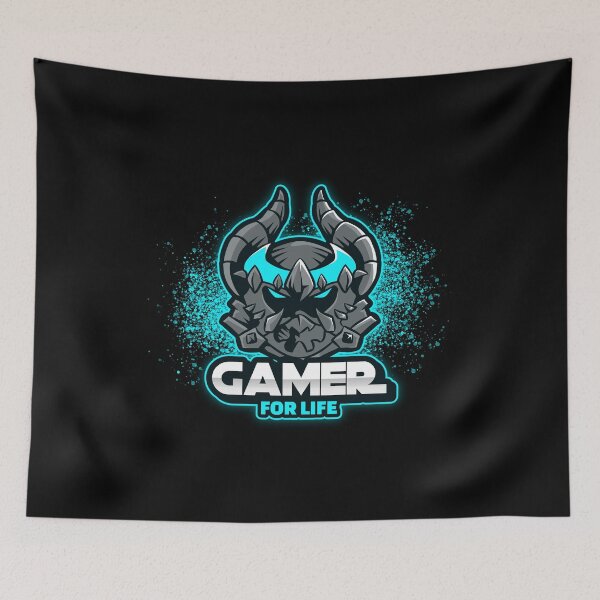 Item preview, Gamer for Life with Armored Silver Warrior designed and sold by PRIVARSHU.