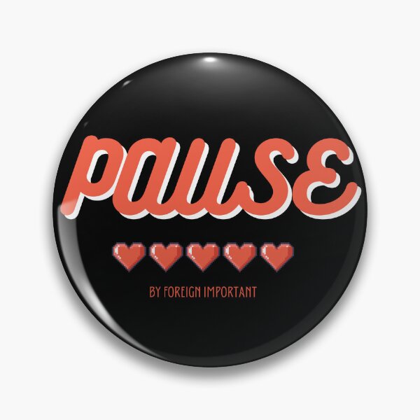 Artikelvorschau, FIVE HEARTS ARCADE SPIEL/ PAUSE entworfen und verkauft von PAUSETHAT.