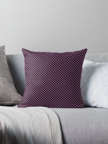Item preview, Black and Radiant Orchid Polka Dots designed and sold by SaraValor.