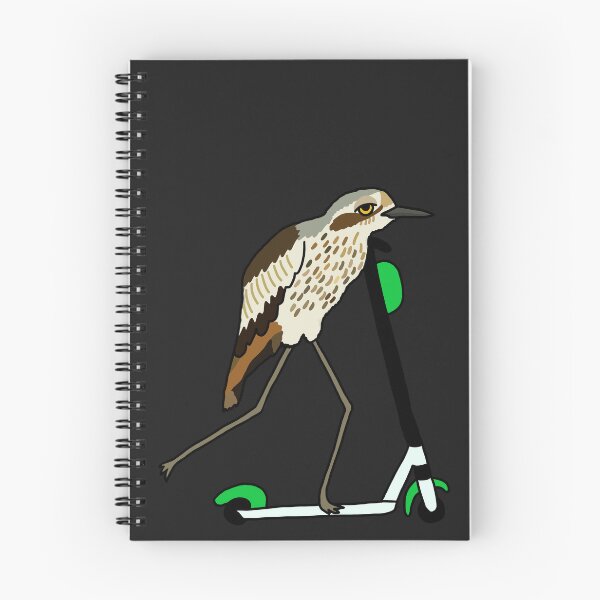 Item preview, Bush-stone Curlew on a Scooter Black designed and sold by Digitaldingo.