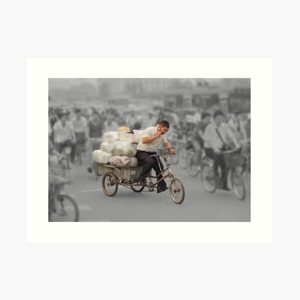 The delivery man Art Print