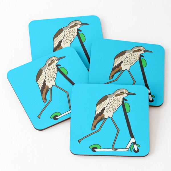 Item preview, Bush-stone Curlew on a Scooter Blue designed and sold by Digitaldingo.