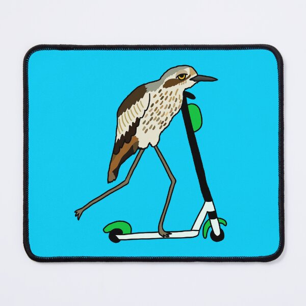 Item preview, Bush-stone Curlew on a Scooter Blue designed and sold by Digitaldingo.