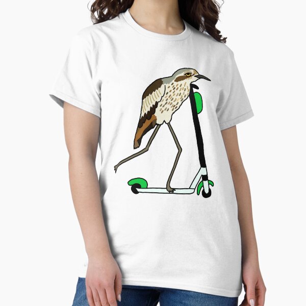 Item preview, Bush-stone Curlew on a Scooter Blue designed and sold by Digitaldingo.