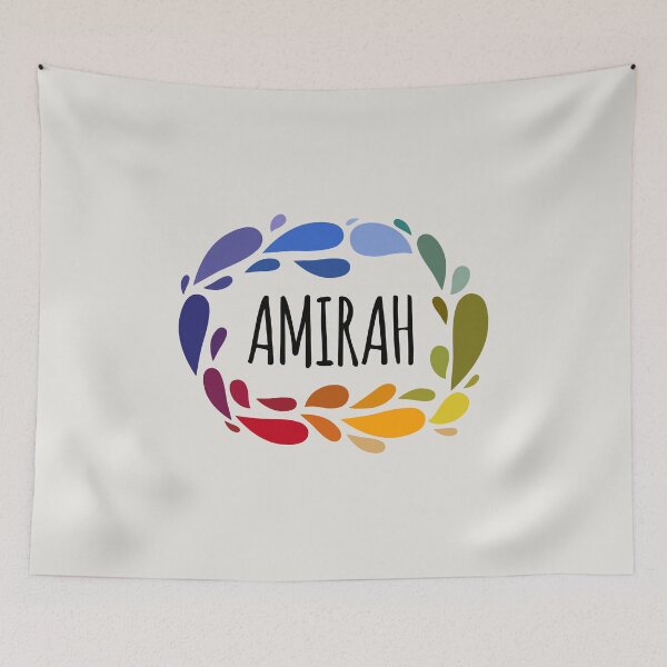Item preview, Amirah Name Cute Colorful Gift Named Amirah designed and sold by kindxinn.