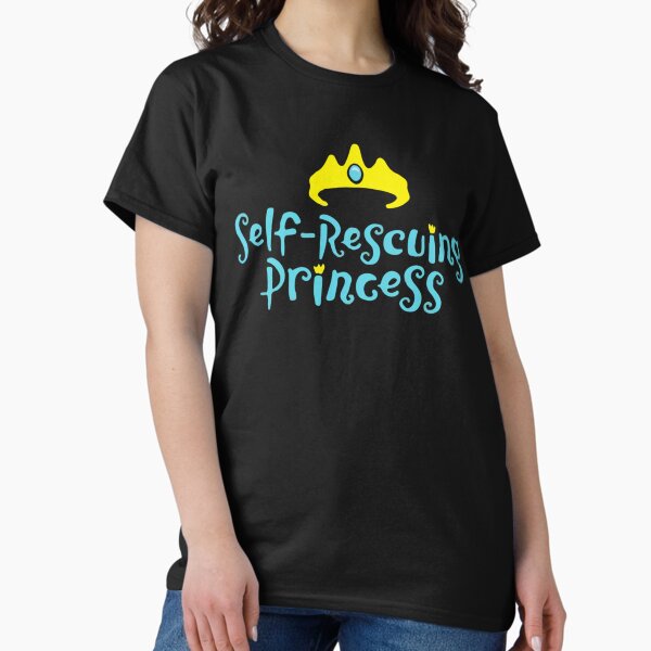 Womens Self Rescuing Princess Shirt | Fun Strong Confident Women Womens Self Rescuing Princess Shirt | Fun Strong Confident Women