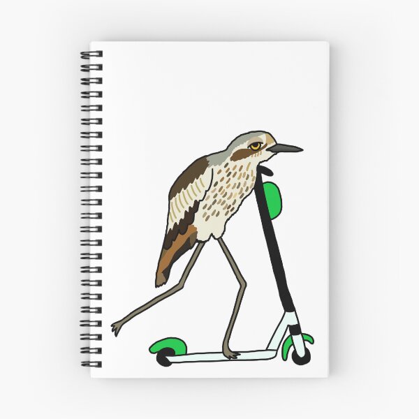 Item preview, Bush-stone Curlew on a Scooter White designed and sold by Digitaldingo.