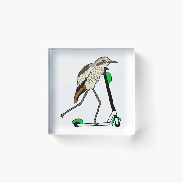 Item preview, Bush-stone Curlew on a Scooter White designed and sold by Digitaldingo.