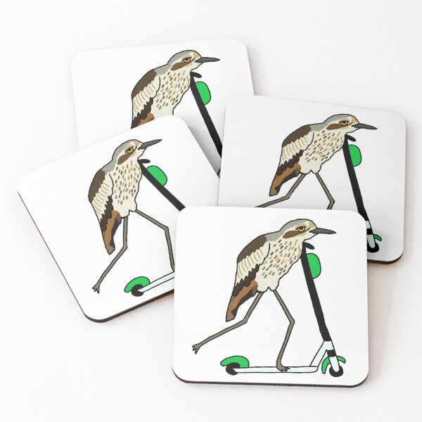 Item preview, Bush-stone Curlew on a Scooter White designed and sold by Digitaldingo.