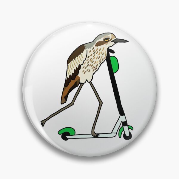 Item preview, Bush-stone Curlew on a Scooter White designed and sold by Digitaldingo.