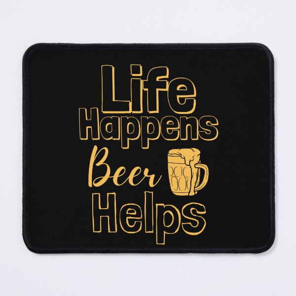 Item preview, Life Happens Beer Helps - daffodil yellow designed and sold by BTCelebration.