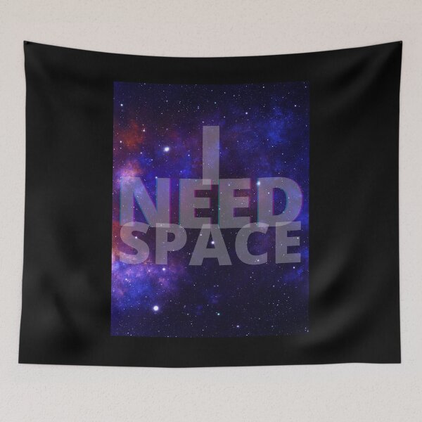 Item preview, I Need Space - Purple, Red Galaxy designed and sold by Quirkdom.