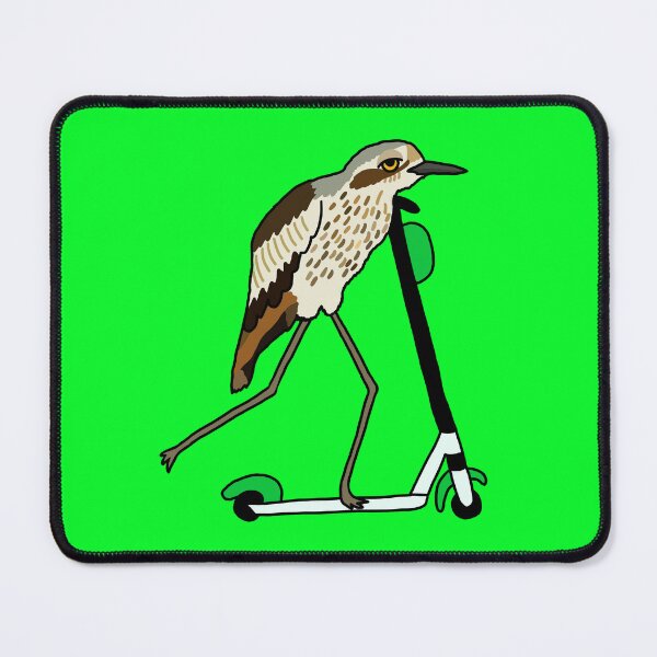 Item preview, Bush-stone Curlew on a Scooter Green designed and sold by Digitaldingo.