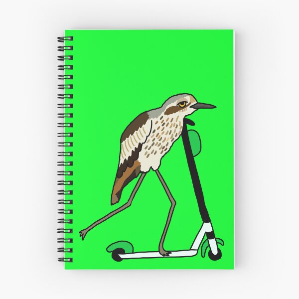 Item preview, Bush-stone Curlew on a Scooter Green designed and sold by Digitaldingo.